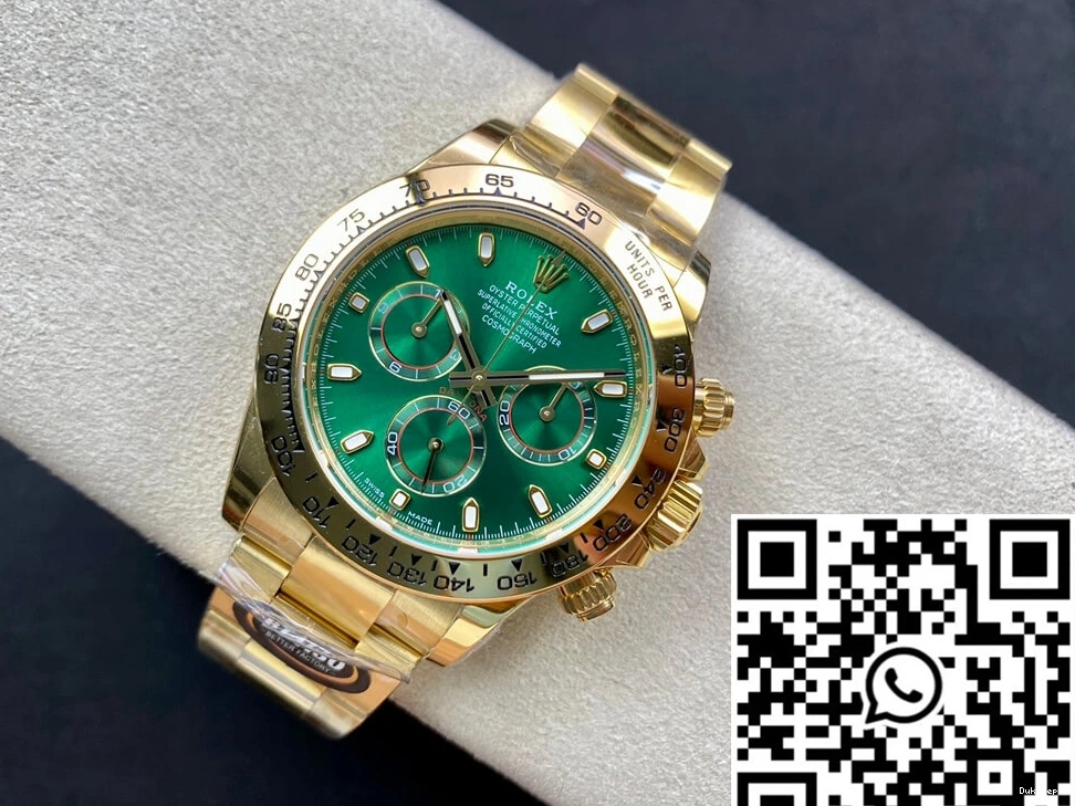 Yellow Dial Green Daytona Gold Rolex M116508-0013 Factory BT 1028